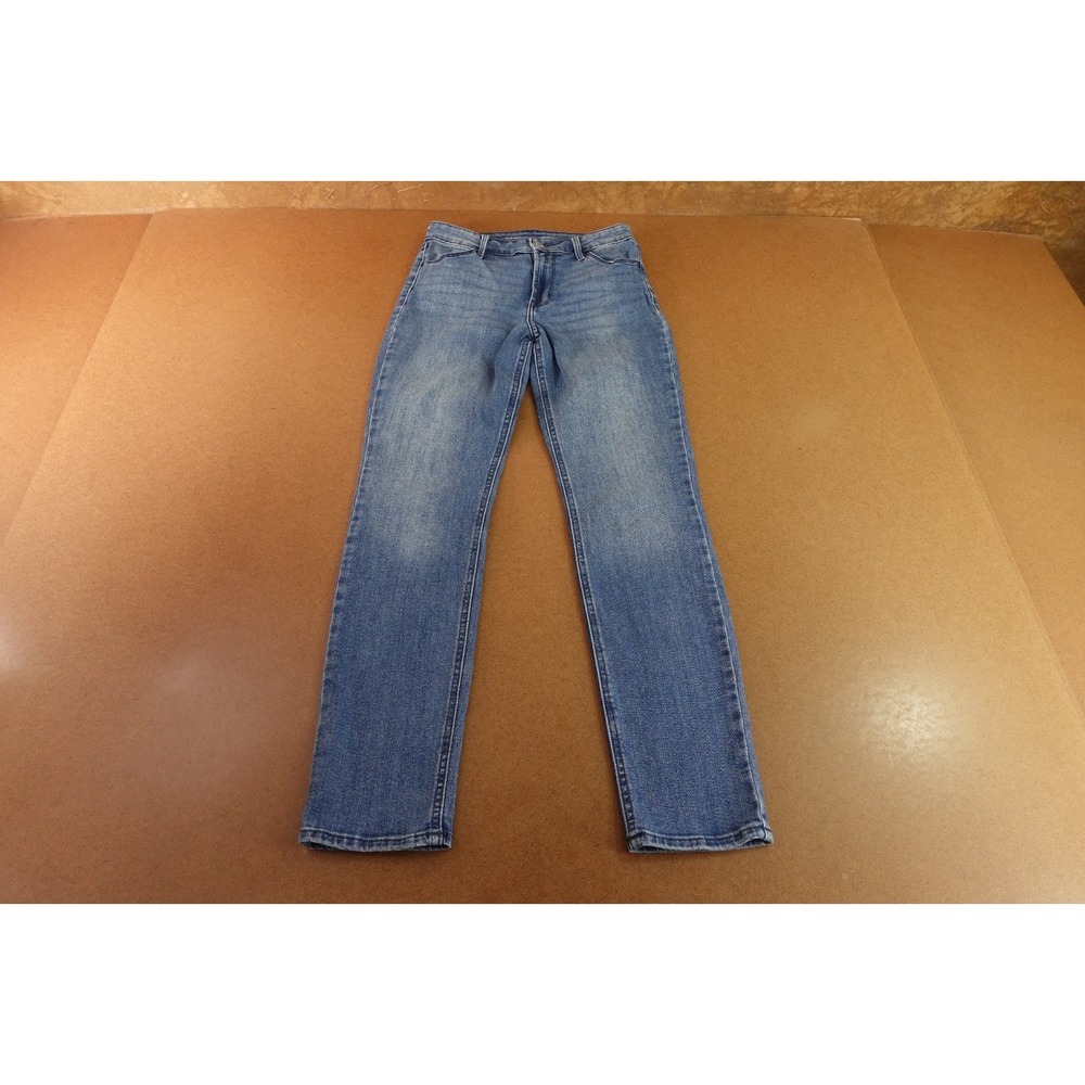 Old Navy Womens Size 2 Medium Wash Denim High Rise Straight Leg Jeans - Picture 1 of 9
